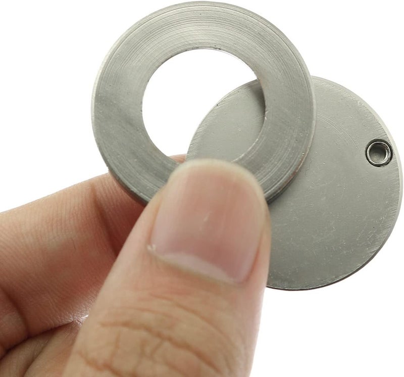 Maxmoral Privacy Cover Door Hole Cover Silver Tone Door Viewer Peephole Cover for House Hotel - Image 4